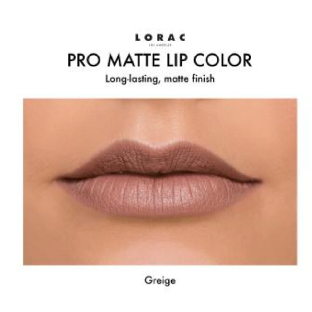 LORAC PRO Matte Lip Color Greige NWB .03oz 1g - Picture 3 of 3